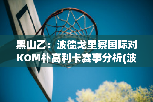 黑山乙：波德戈里察国际对KOM朴高利卡赛事分析(波德戈里察足球俱乐部)