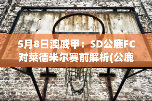 5月8日澳威甲：SD公鹿FC对莱德米尔赛前解析(公鹿队现役球员)