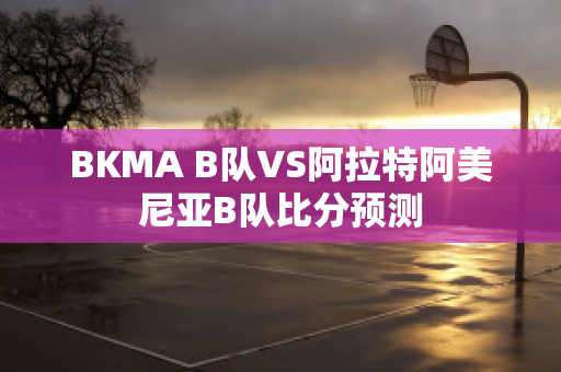 BKMA B队VS阿拉特阿美尼亚B队比分预测