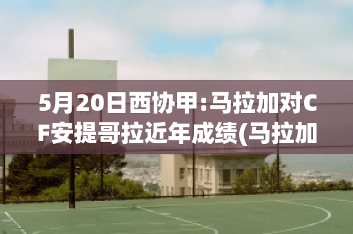 5月20日西协甲:马拉加对CF安提哥拉近年成绩(马拉加b队)