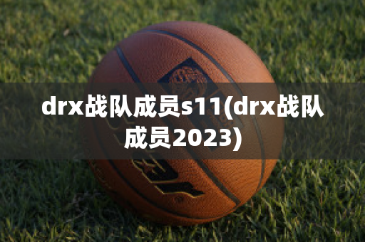 drx战队成员s11(drx战队成员2023)