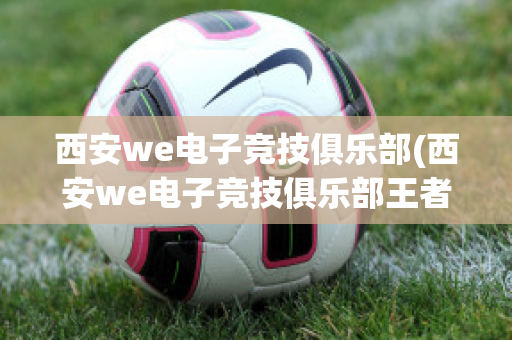 西安we电子竞技俱乐部(西安we电子竞技俱乐部王者荣耀)